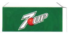 Small 7-Up Flavor Strips / Flavor Labels