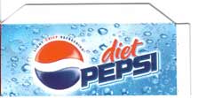 Small Diet Pepsi Flavor Strips / Flavor Labels